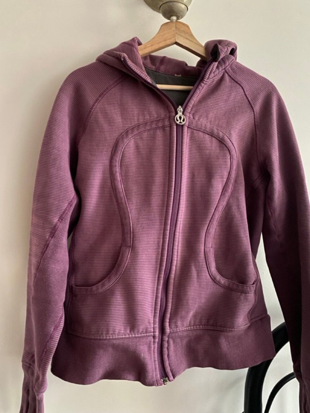Lululemon striped scuba hoodie size 12